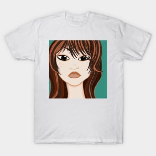 Autumn digital art female portrait T-Shirt